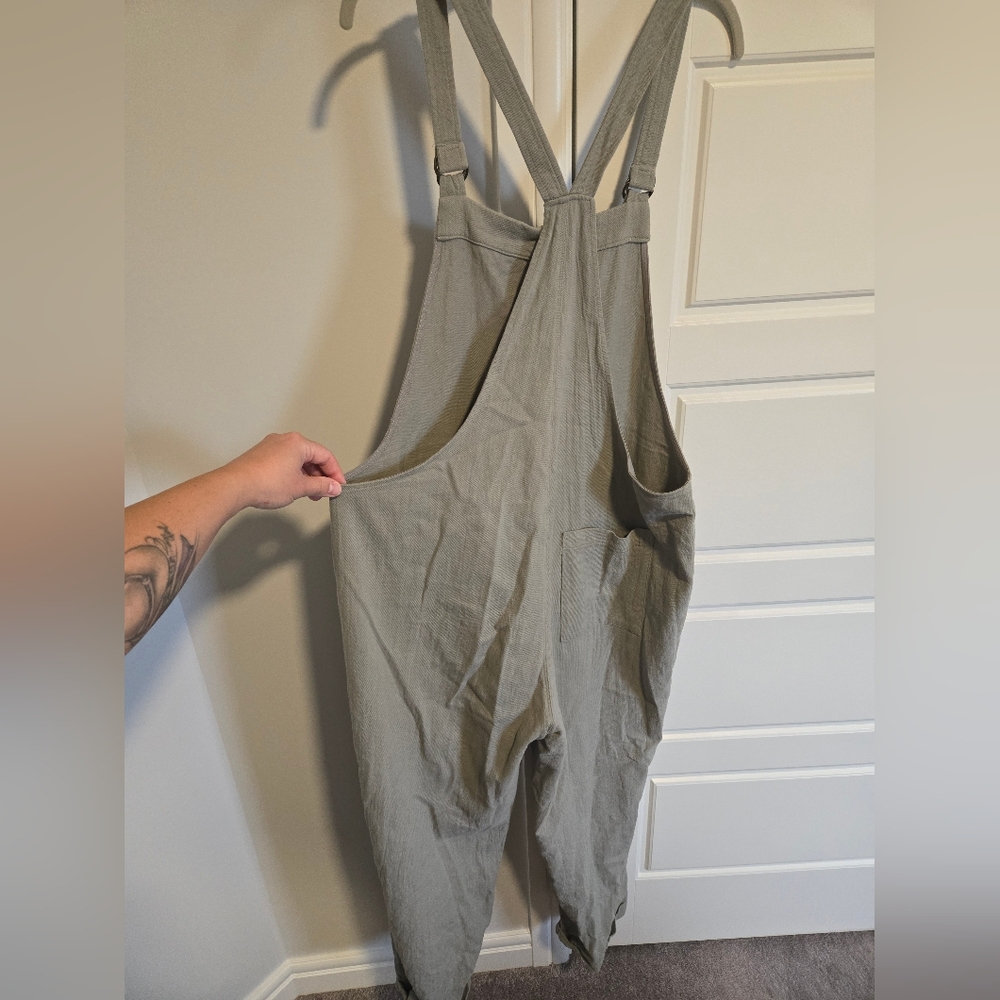 Gentle Fawn Light Sage Overalls Jumpsuit - Picture 5 of 7